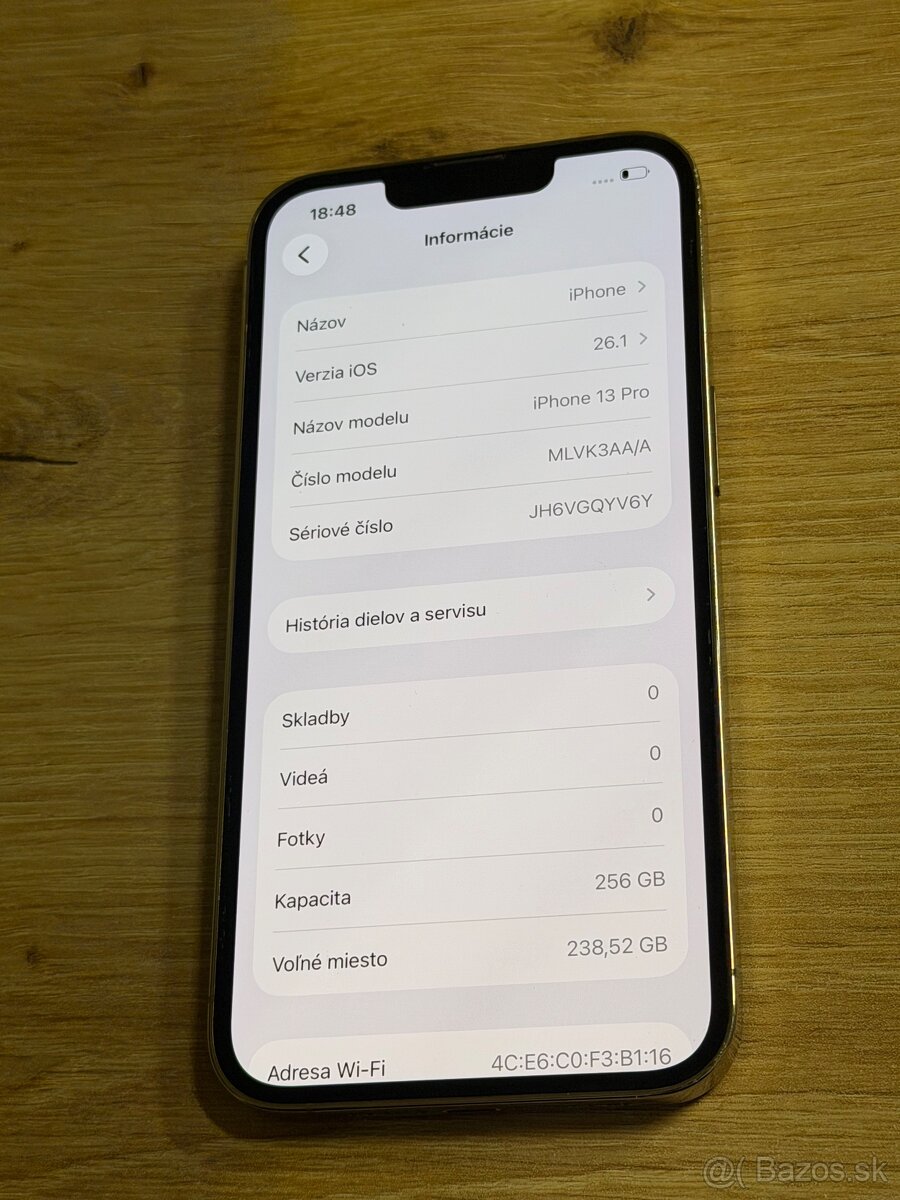 Predám Apple IPhone 13 PRO 256GB Gold Bežné Známky - 3