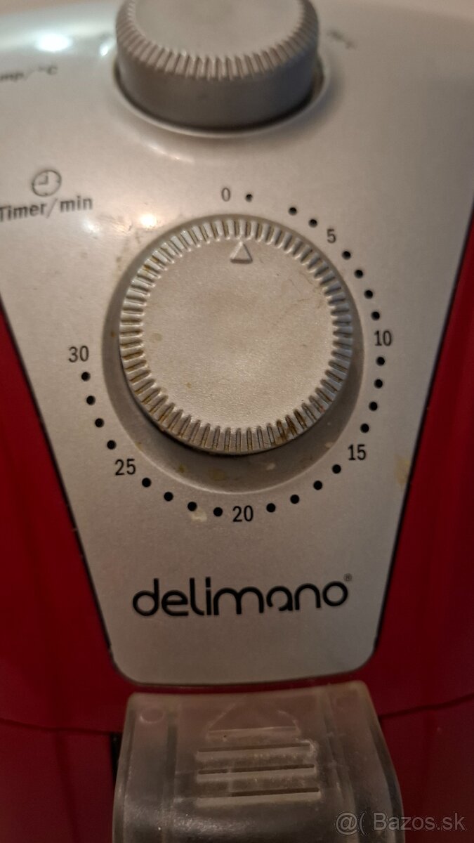 Fritéza Delimano AIR FRYER RED, používaná - 3
