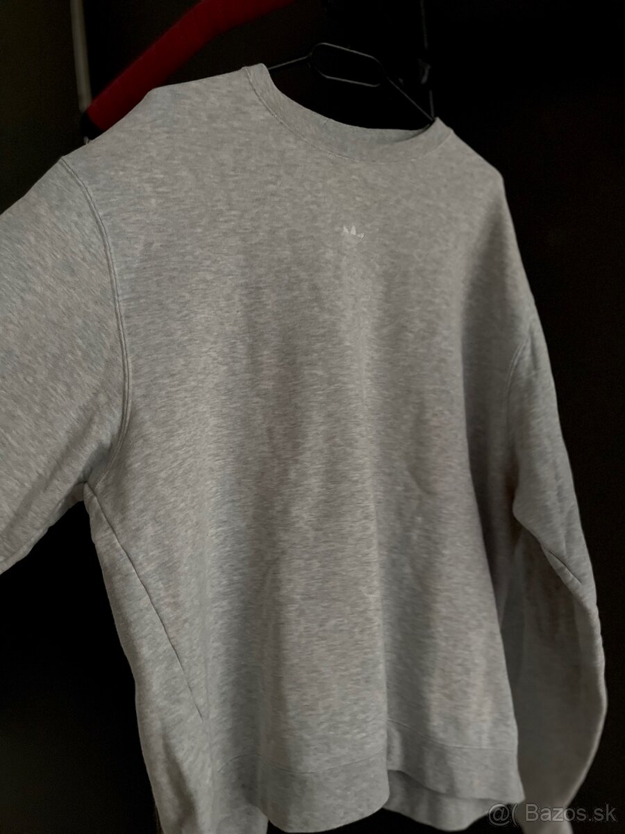 Sivá pánska mikina Adidas vo veľkosti XL - 3