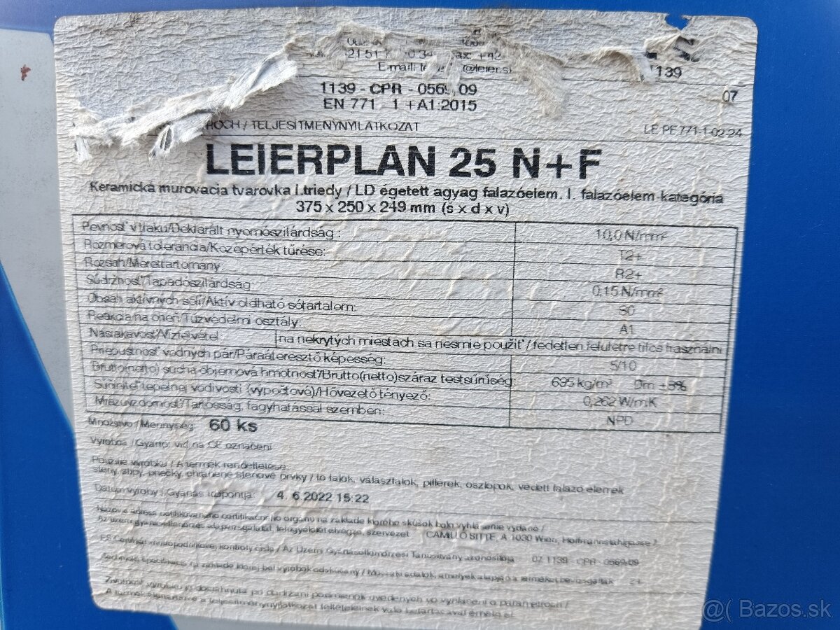 Tehla Leier Plan 25PD= 2,50€/ks, Lepenka - 3