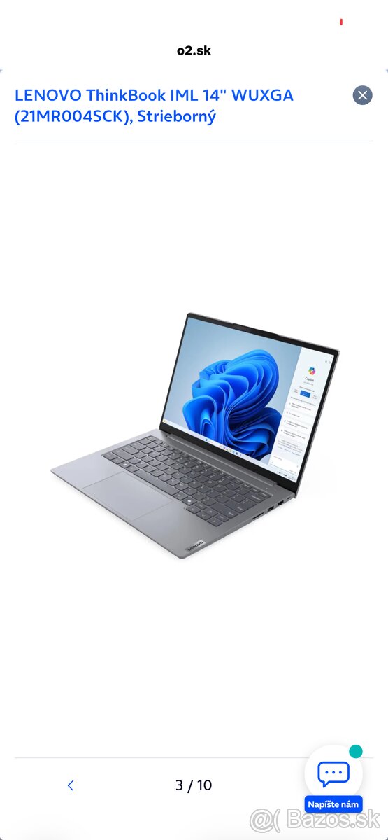 Lenovo ThinkBook IML 14” VUXGA - 3