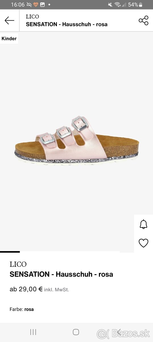 Nové dievčenské šľapky LICO v.28 - 3