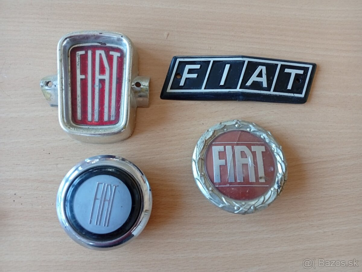 Fiat znaky, tlačítko troubení - 3