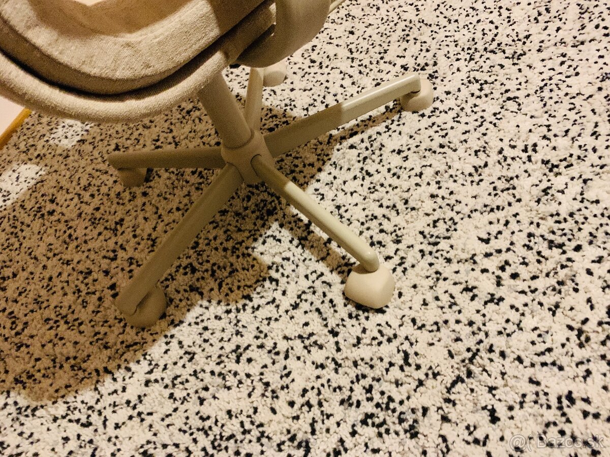 MULLFJÄLLET Konferenčná stolička s kolieskami, Naggen béžová - 3