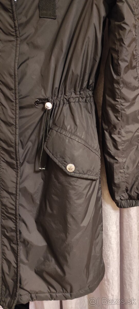 Berska prechodná čierna dlhá bunda. - 3