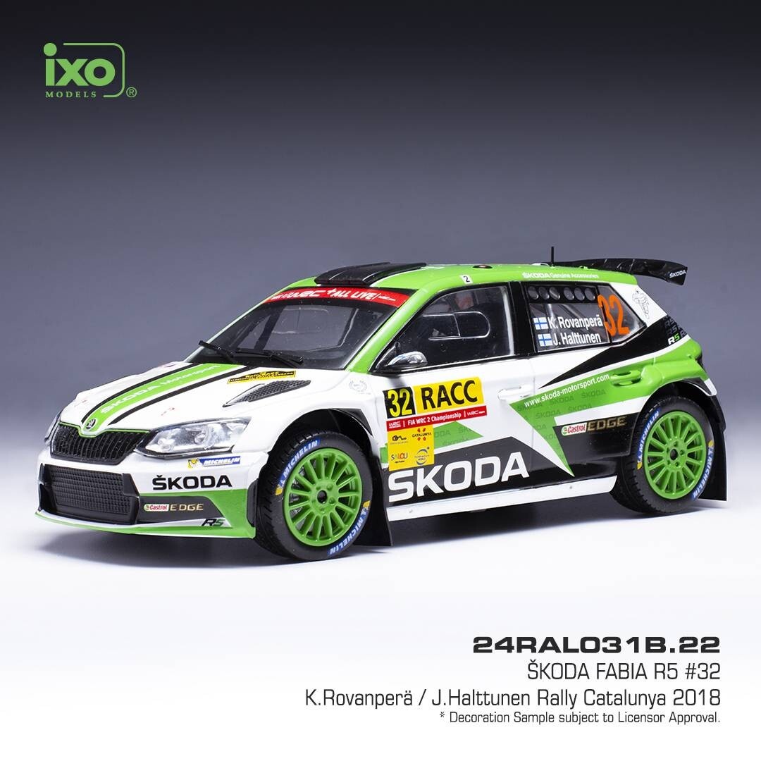 Modely Škoda Fabia R5 1:24 IXO - 3