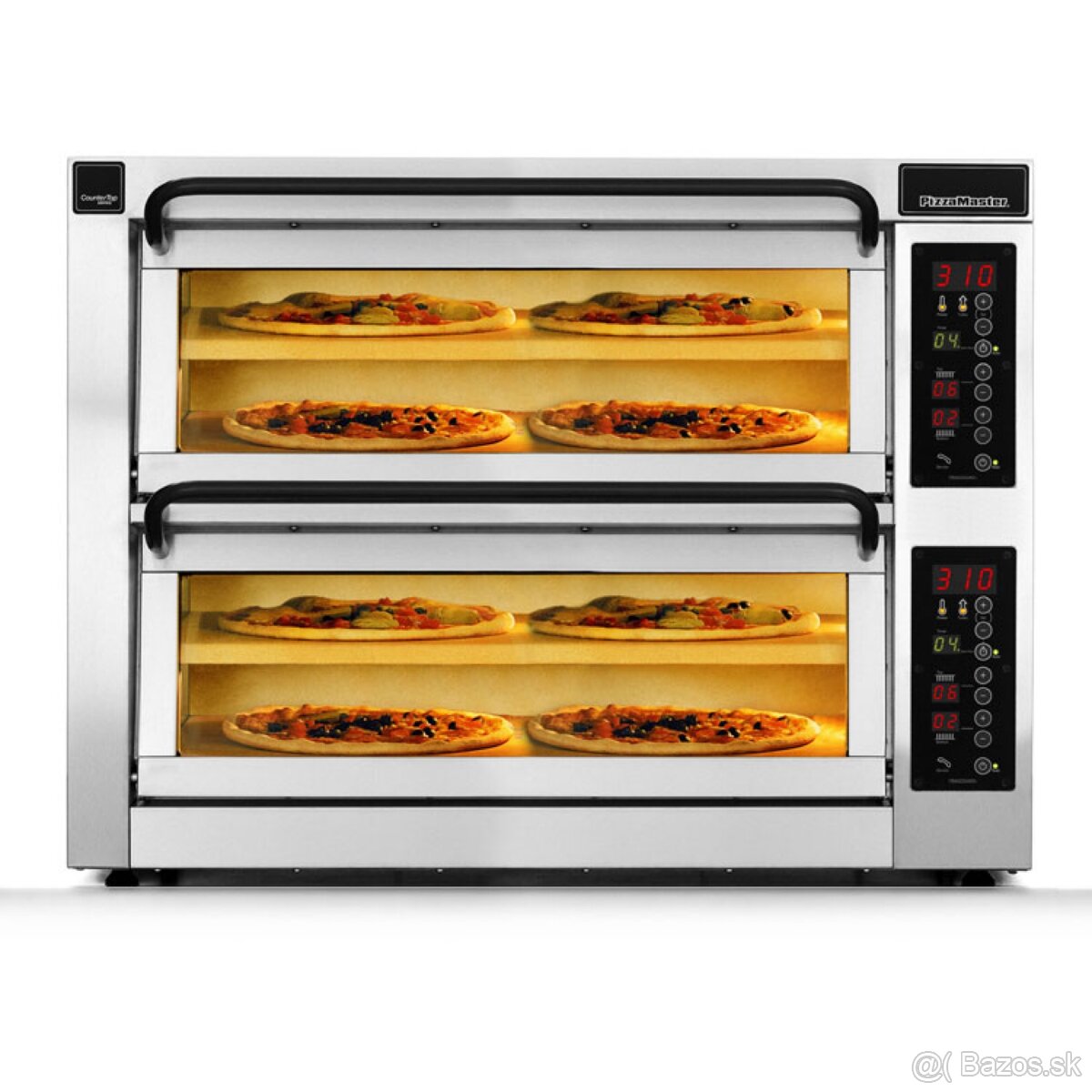 Pizza pec PizzaMaster 352ED-2DW – dvojkomorová, profi stav - 3
