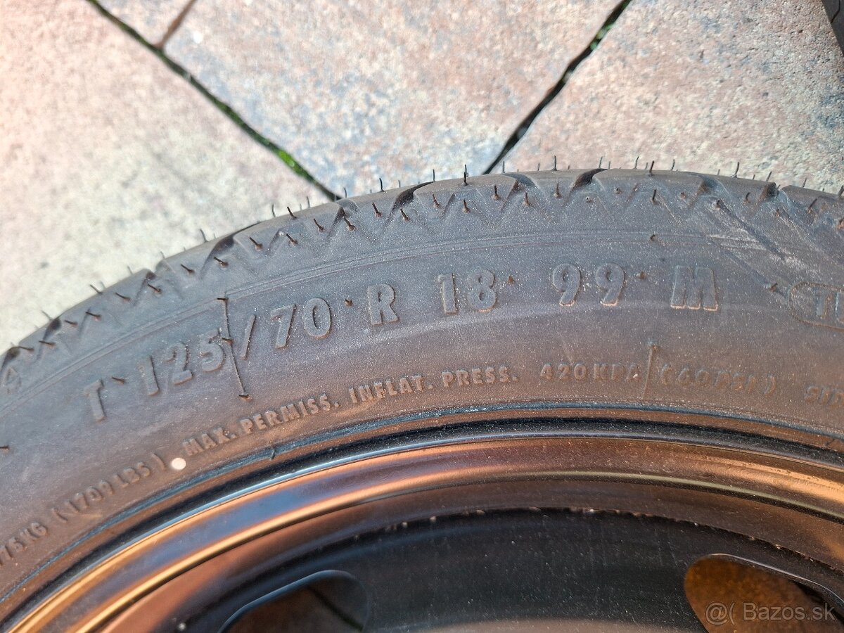 Predám rezervné koleso úzke Vw/Skoda/Seat/Audi--R18 - 3