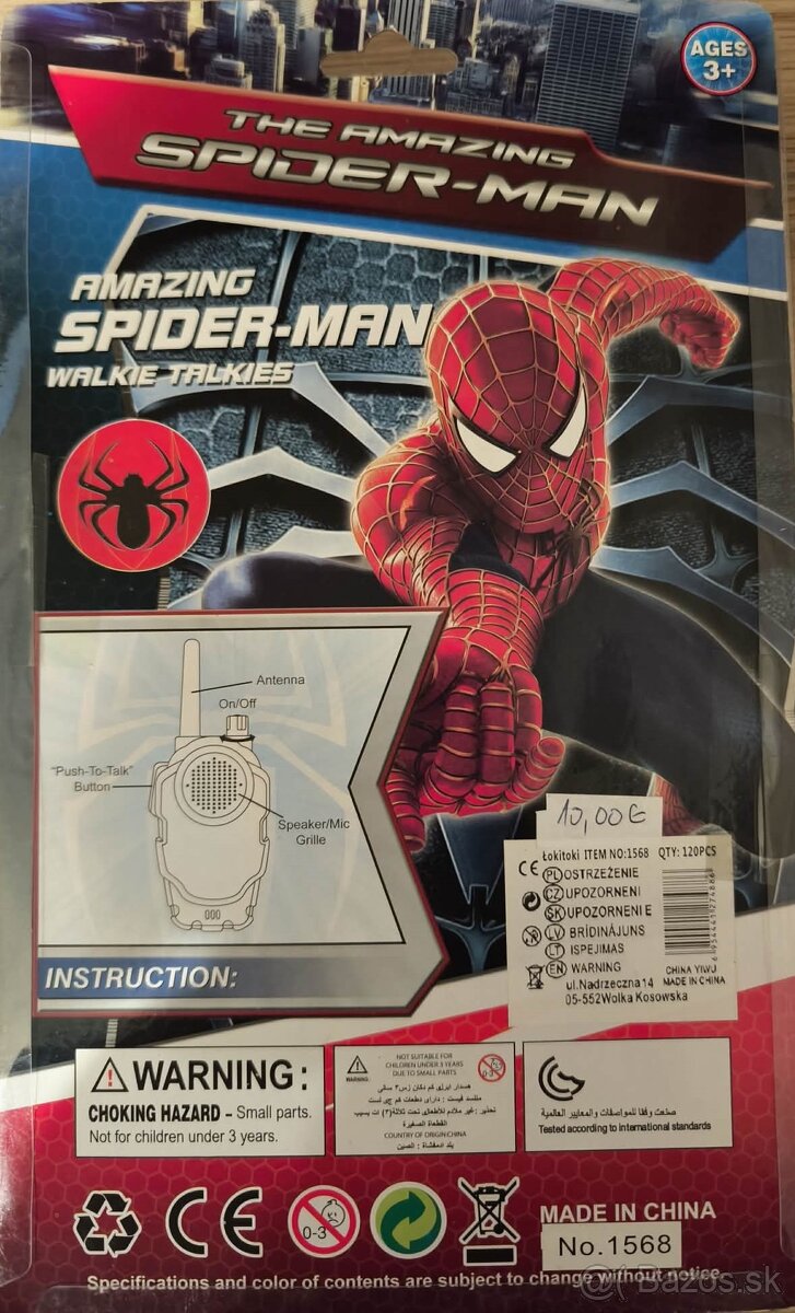 Stitch alebo Spiderman detské vysielačky - 3