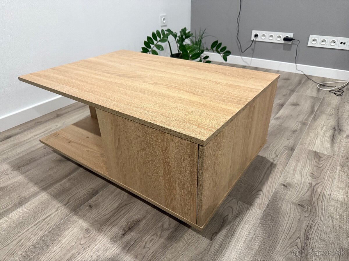 Konferenčný stolík - dub sonoma - 3