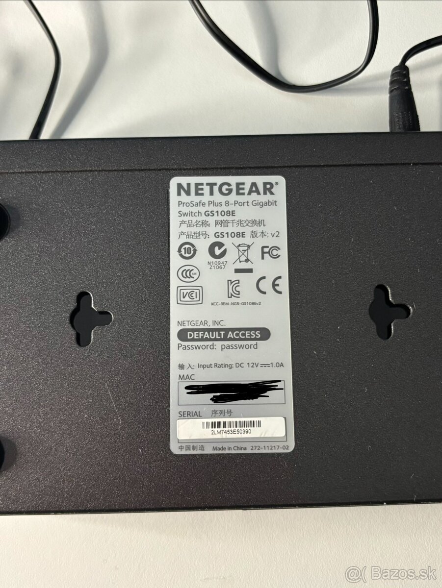 NETGEAR ProSafe Switch GS108E s káblom 1,5m - 3