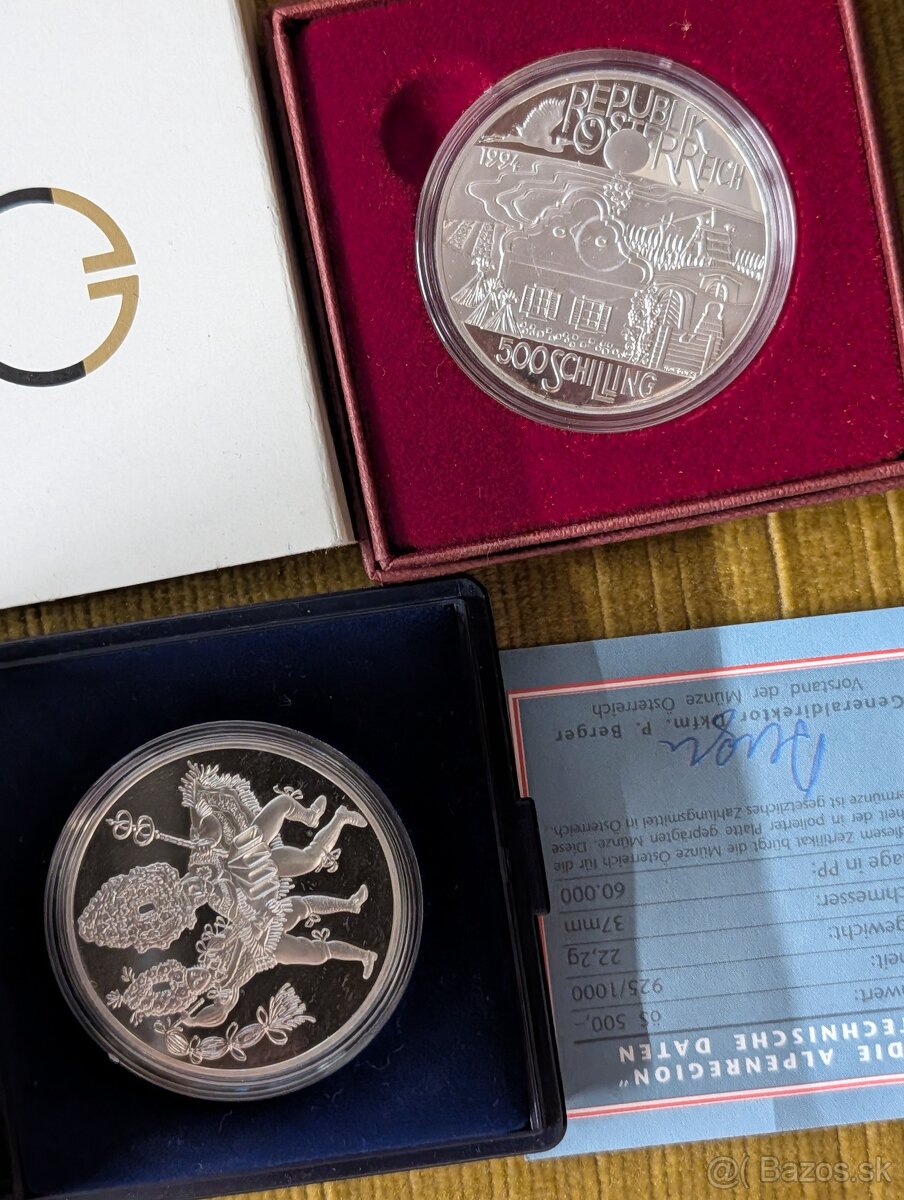Predám mince Rakúske 500 Silling - 3