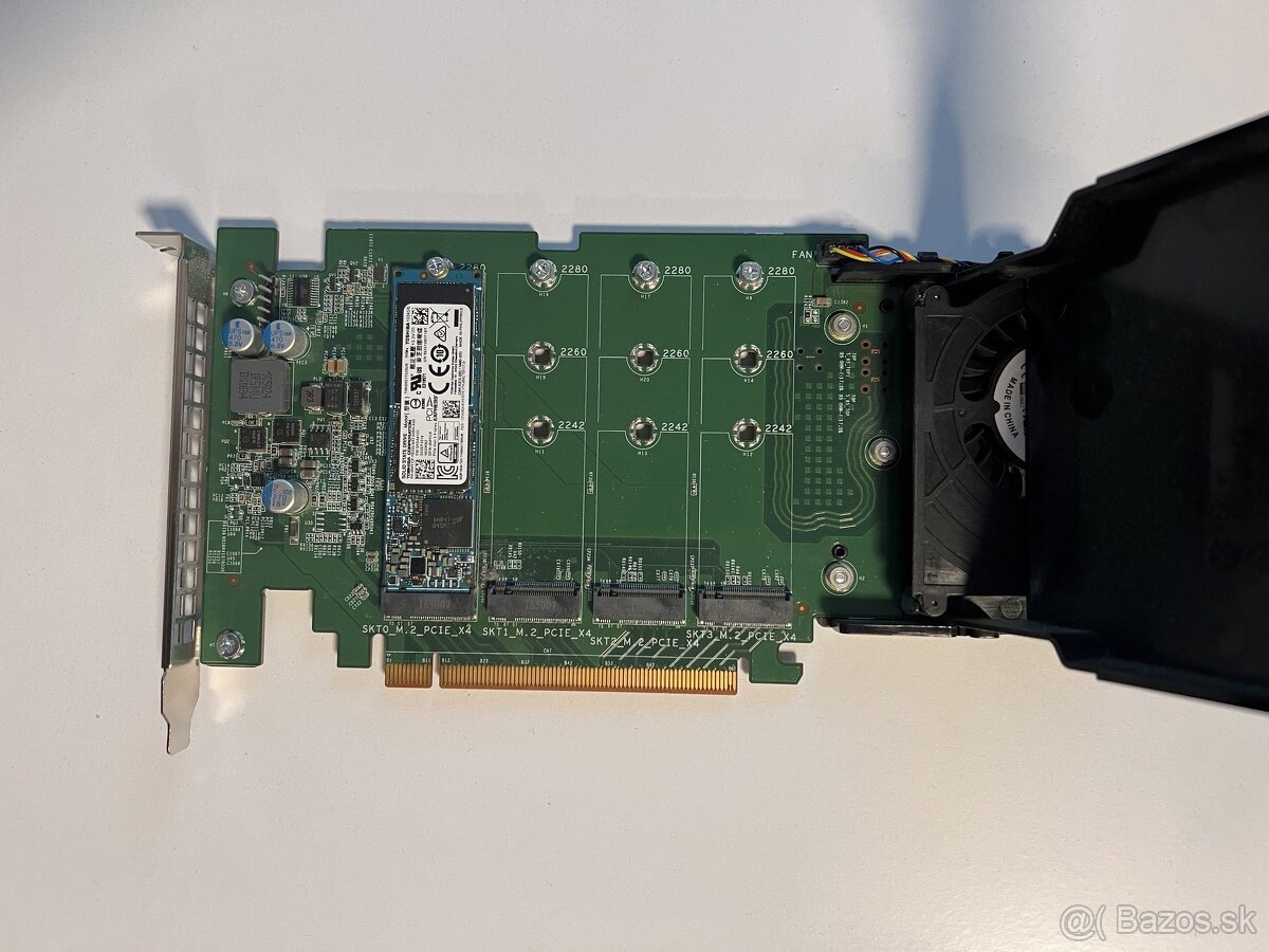 Dell DPWC400 - FH PCIe-x16 Quad M.2 NVMe Adapter - 3
