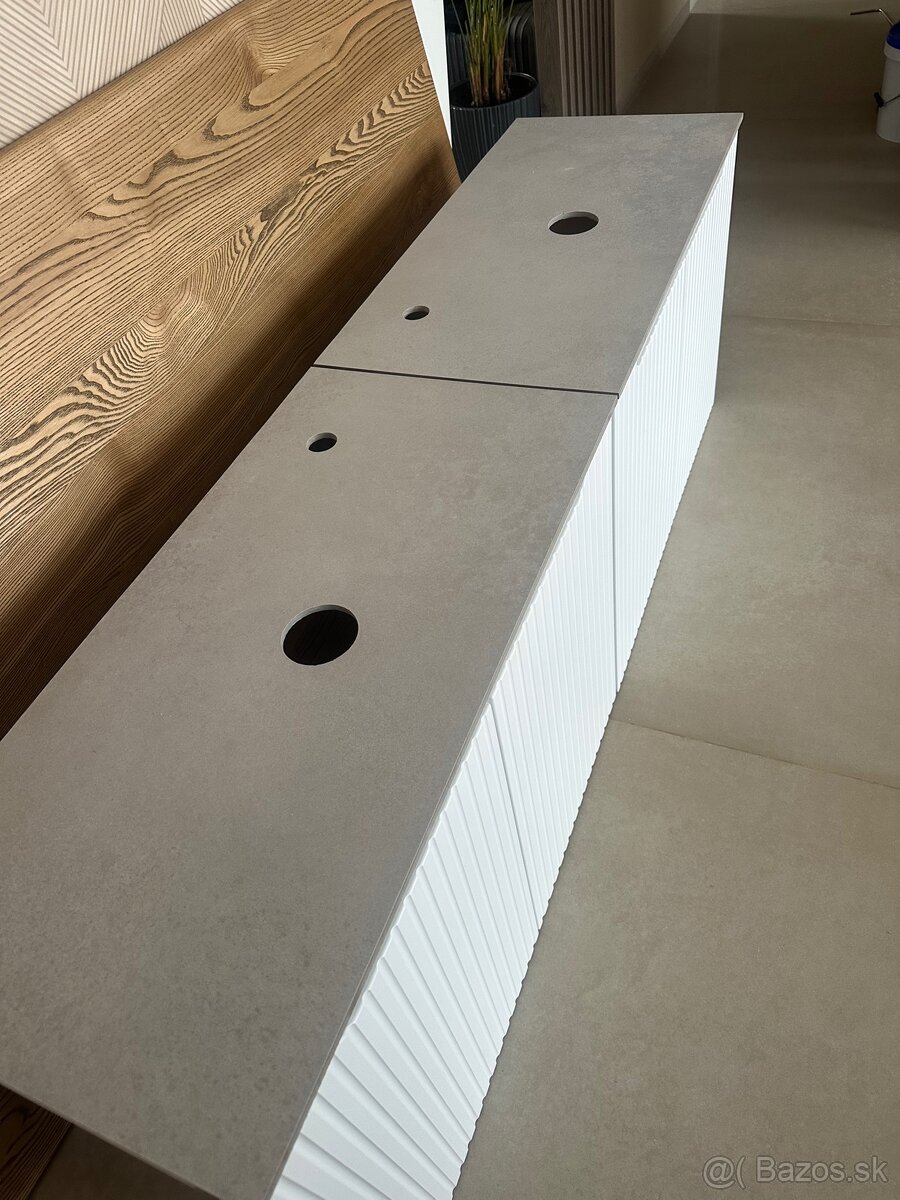 Umyvadlová skrinka biela Nová White 80x58x40 - 3