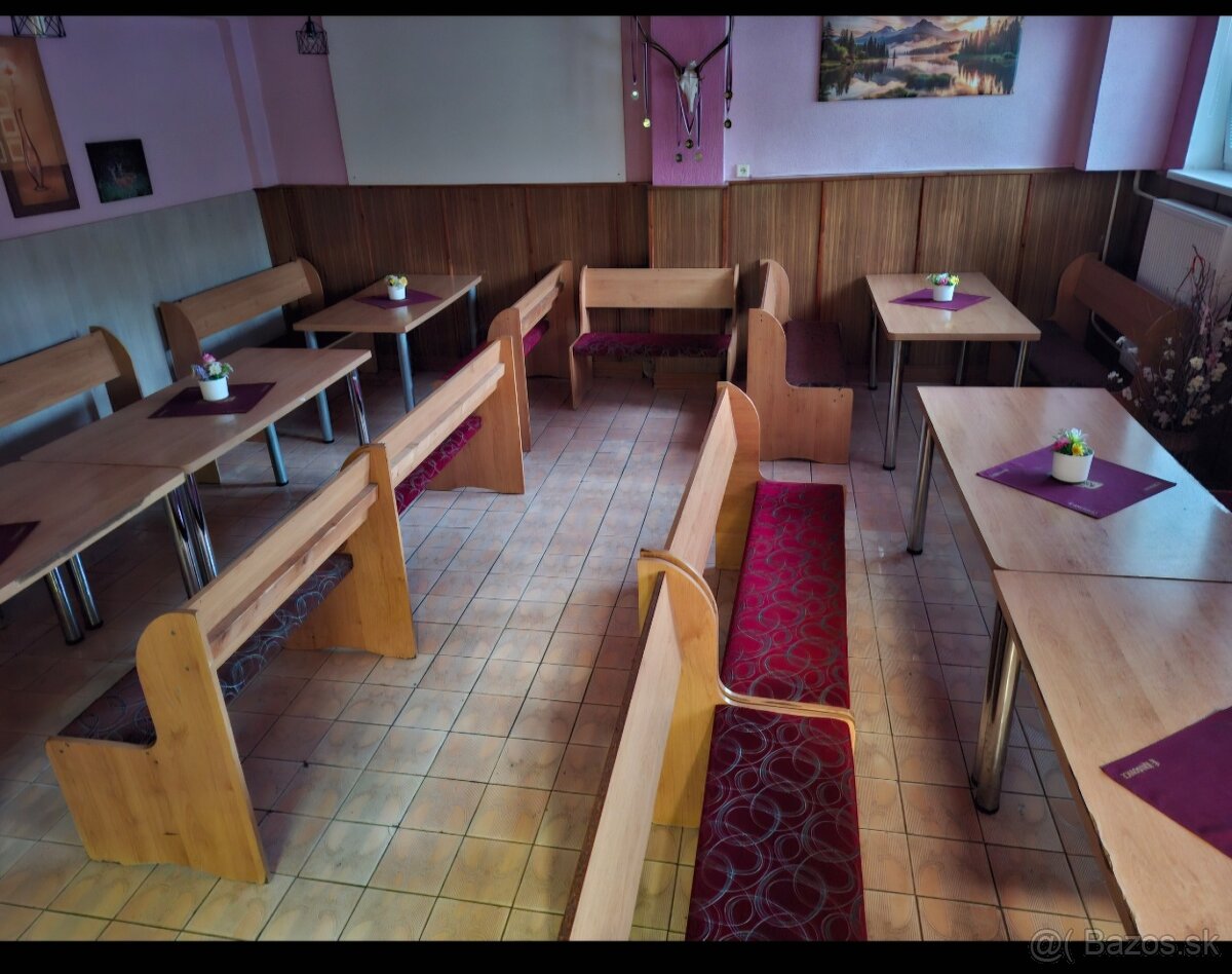 Stoly a lavičky z prevádzky - 3