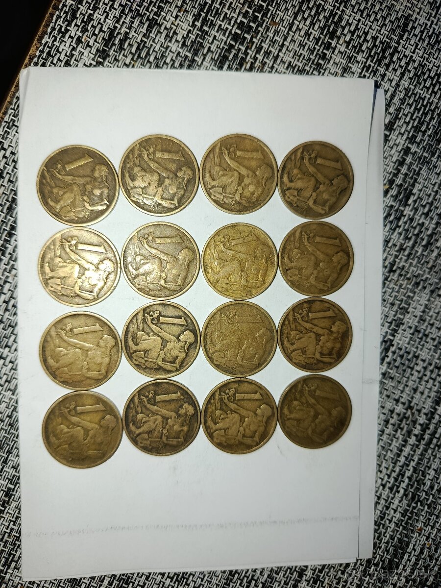 1koruna 1957,1958,1959,1960 - 3