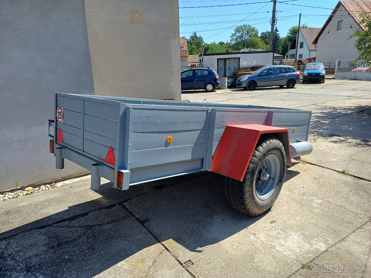 Predám jednoosí príves-vlečku za traktor na 9t náprave. Nové - 3