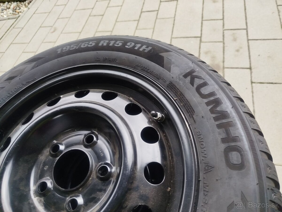 Kumho 195/65 R15 zimne pneu s diskami - 3
