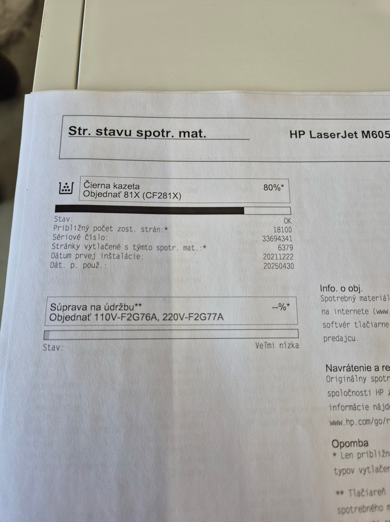 HP LaserJet Enterprise M605dn 219349 strán - 3