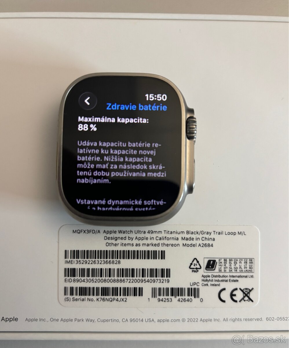 Apple Watch Ultra 1 49mm Titanium Black/Gray - 3