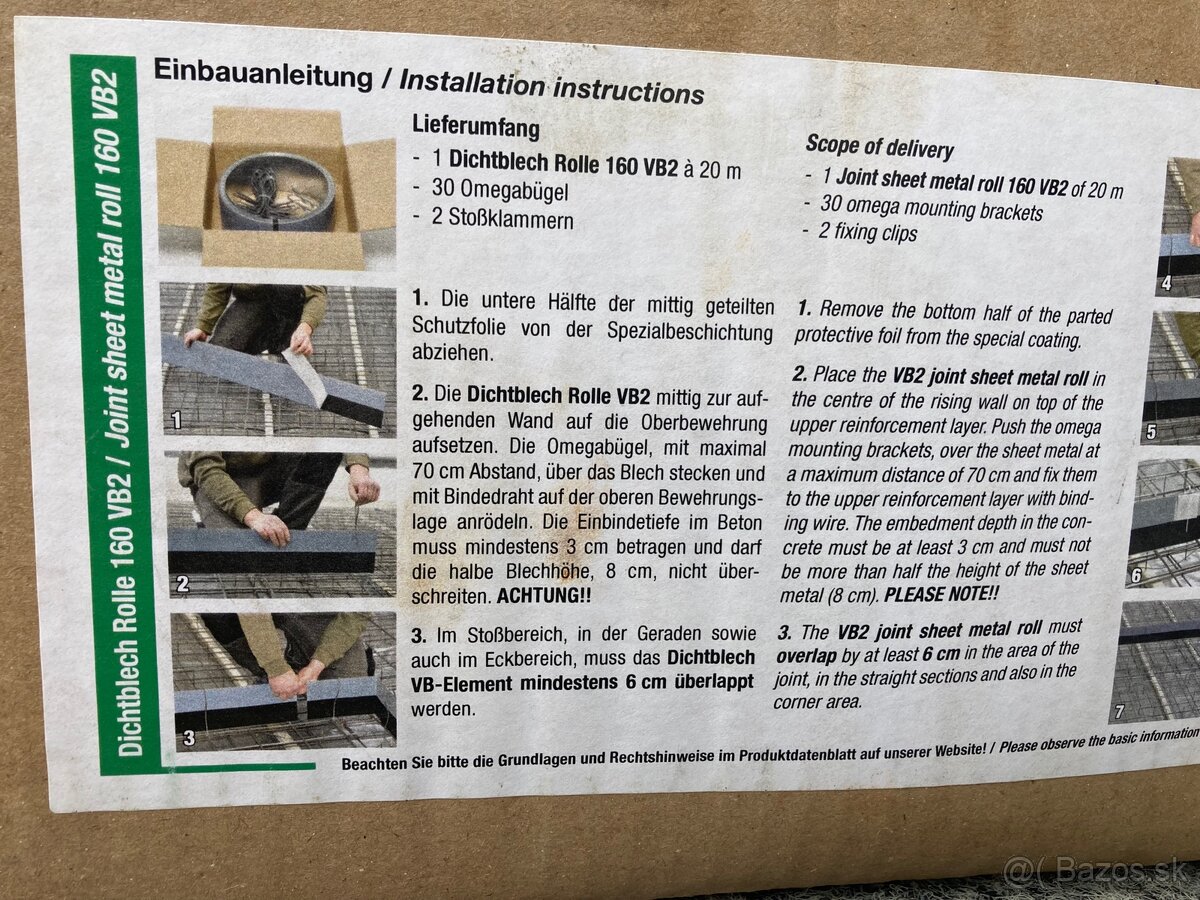 Bitumenovy tesniaci plech 160mm - 11 metrov - 3