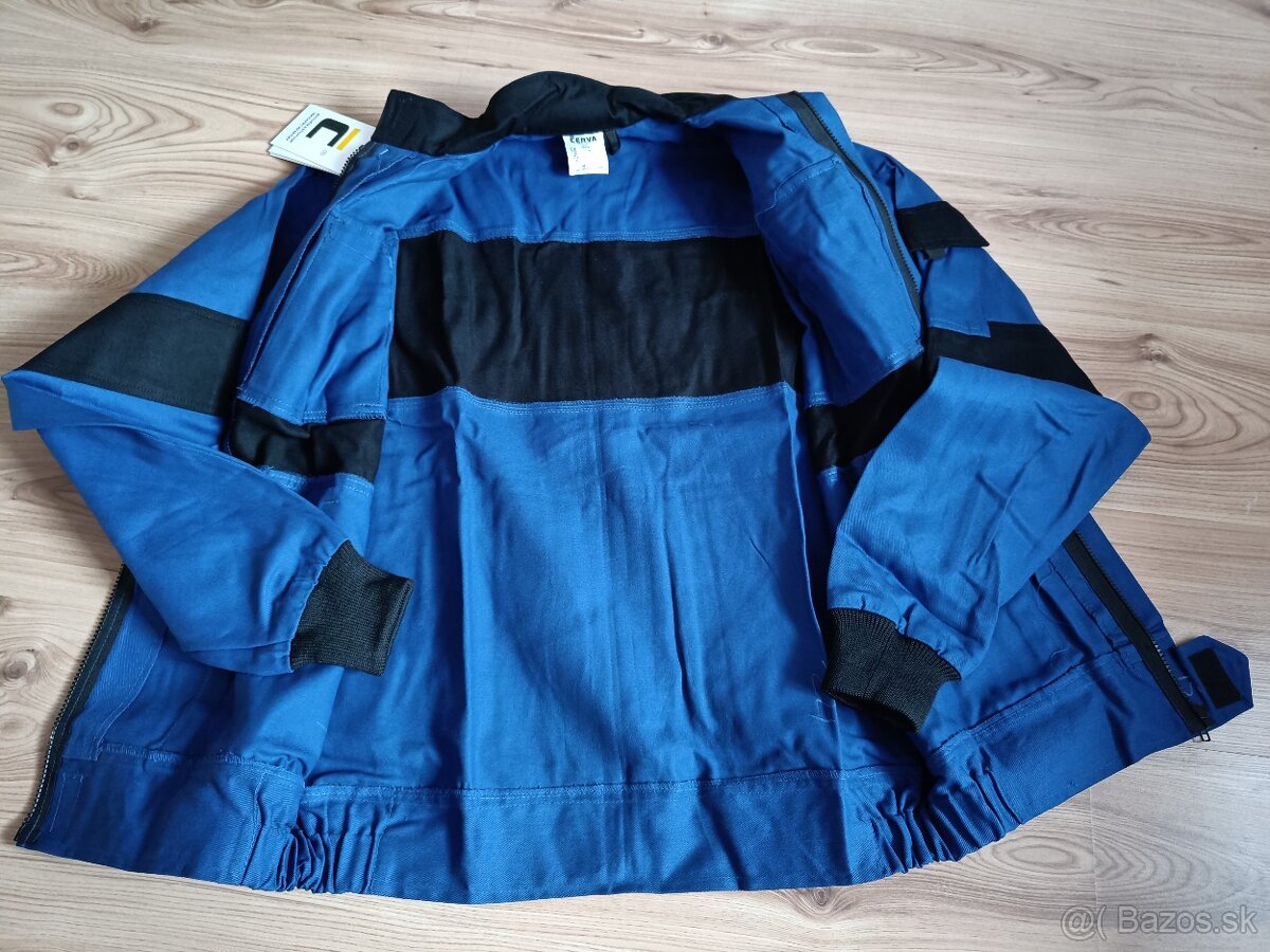 Červa- nová pracovná bunda - 3