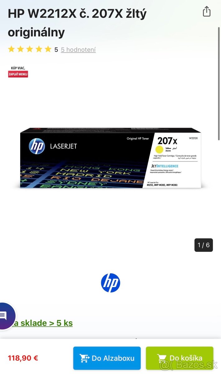 Predám velkokapacitne tonery do HP 207X - 3