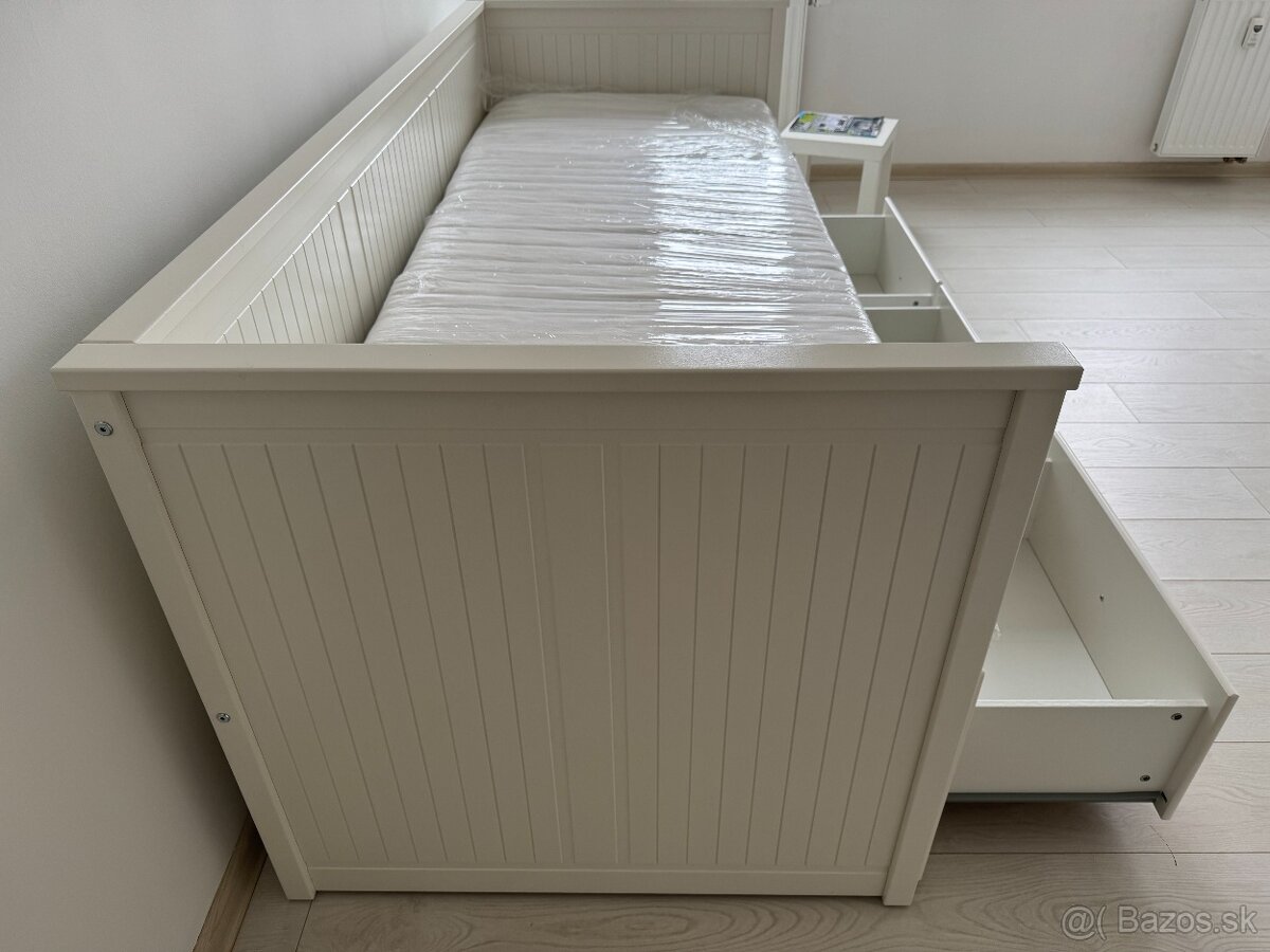 IKEA HEMNES BIELA s 2 matracmi - 3