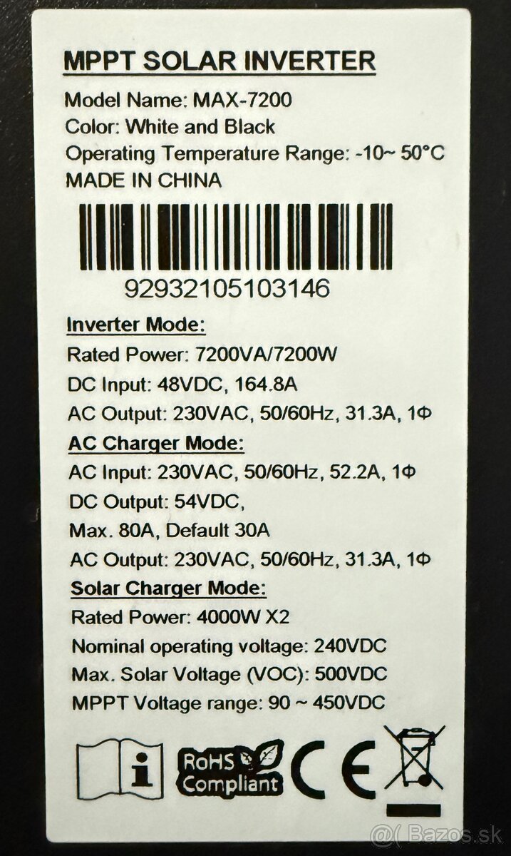 Axpert Max 7,2 kW - 3