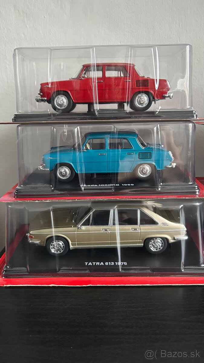 Modely osobné automobily Škoda, Tatra 1/24 - 3