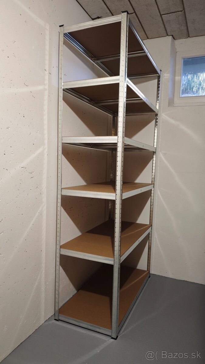Zadarmo priveziem kvalitné regále 180x90x40cm, 175kg/polica - 3