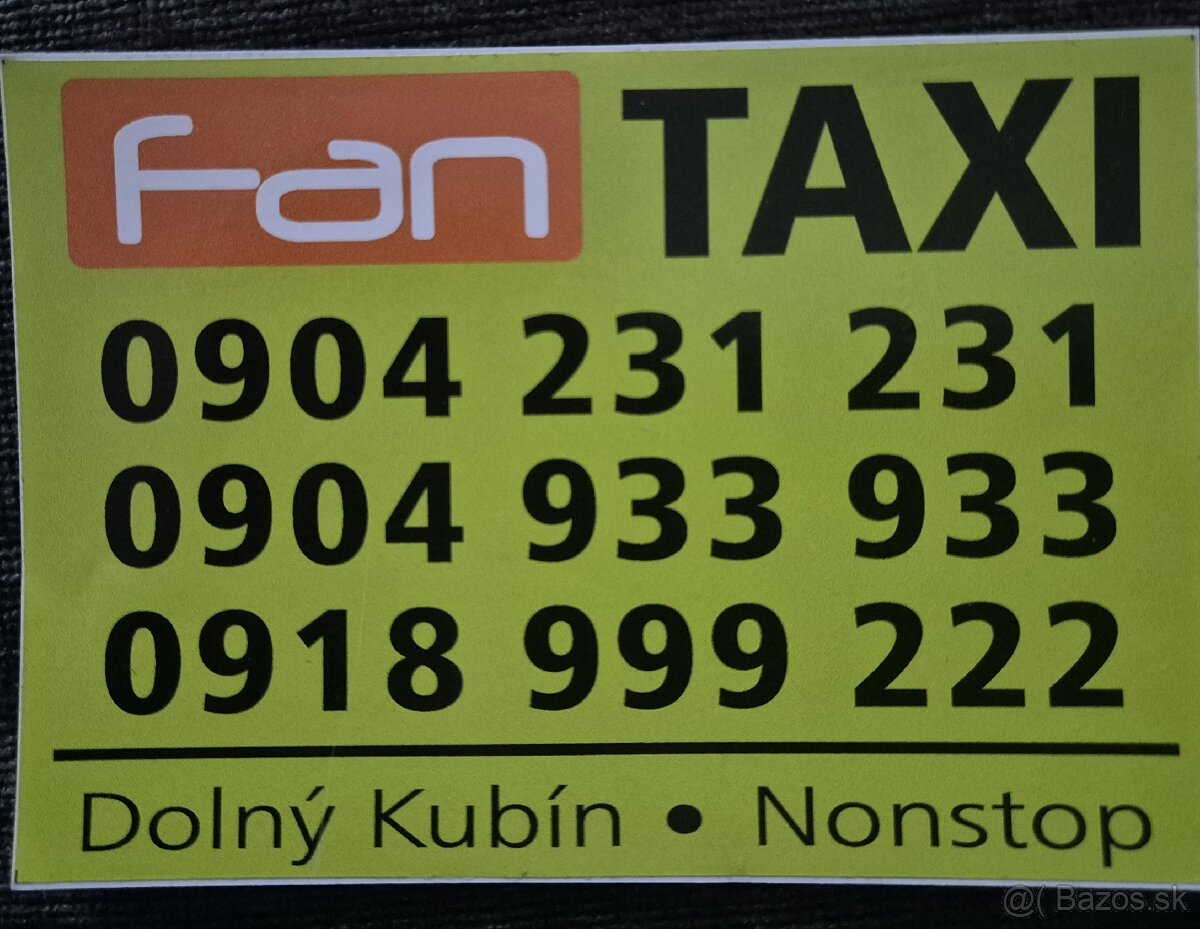 Šofér TAXI Dolný Kubín - 3
