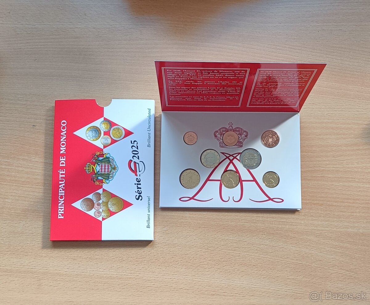 Monako euromince 2025 (Principauté de Monaco BU) - 3