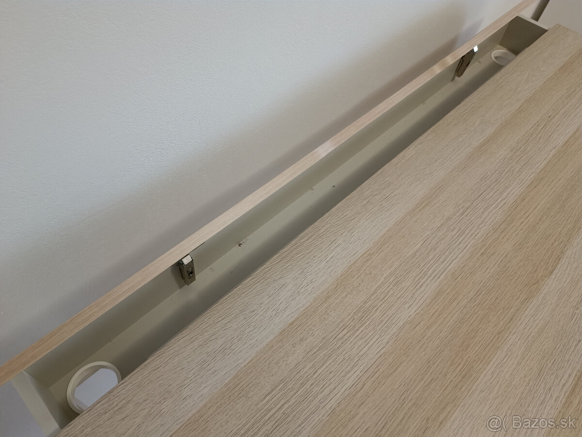 Stolík IKEA ALEX biela morená/dubový efekt 132x58 cm - 3