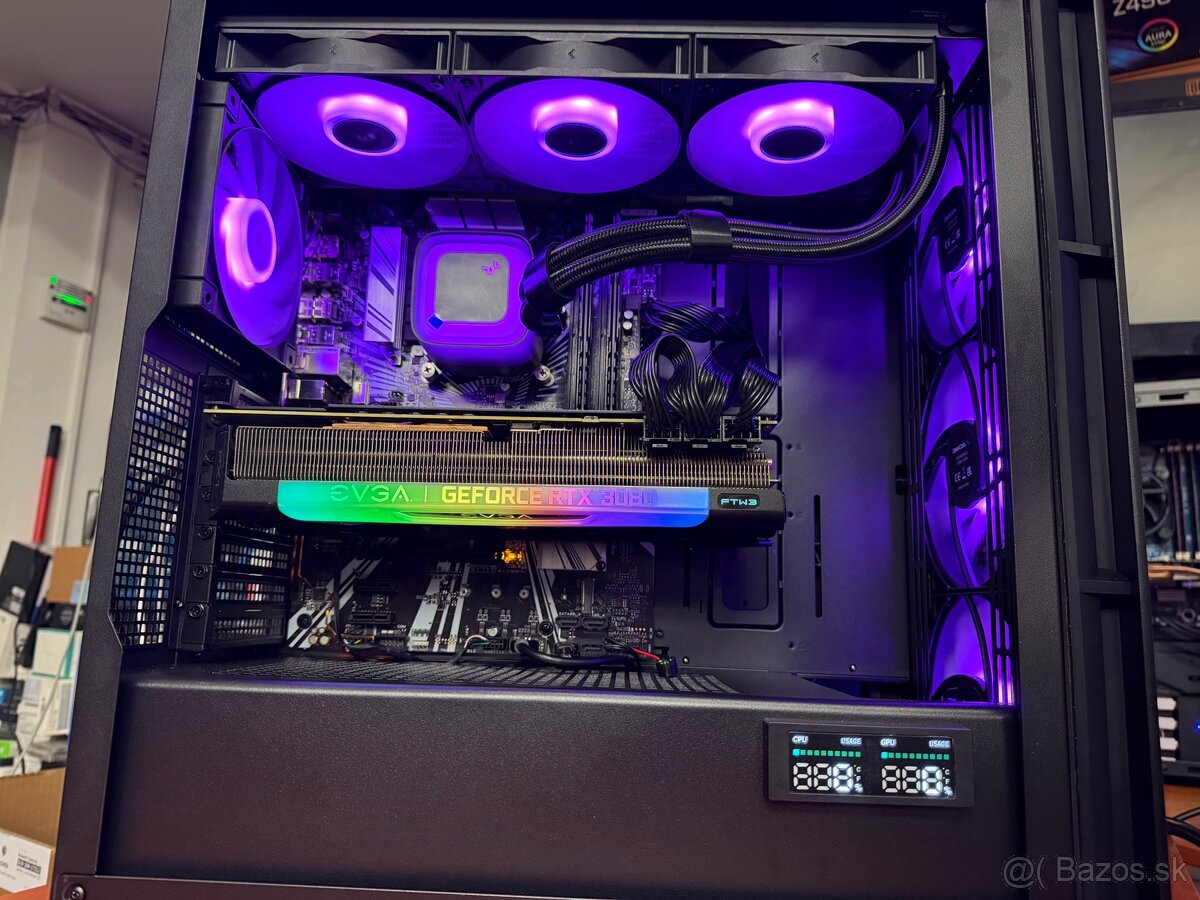 Herný PC, i7-9700KF, 32GB RAM, RTX 3080, 3TB, 750W, DeepCool - 3