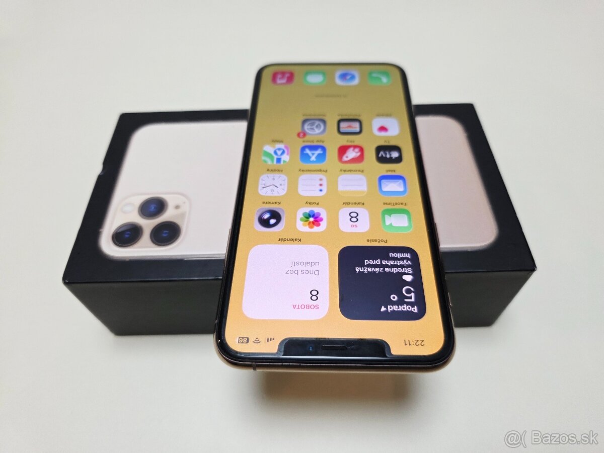 APPLE IPHONE 11 PRO MAX GOLD 64GB,ZDRAVIE BATERKY 100% - 3