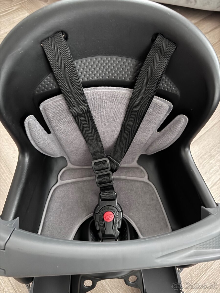 Polisport Detská sedačka na bicykel šedo-čierna - 3