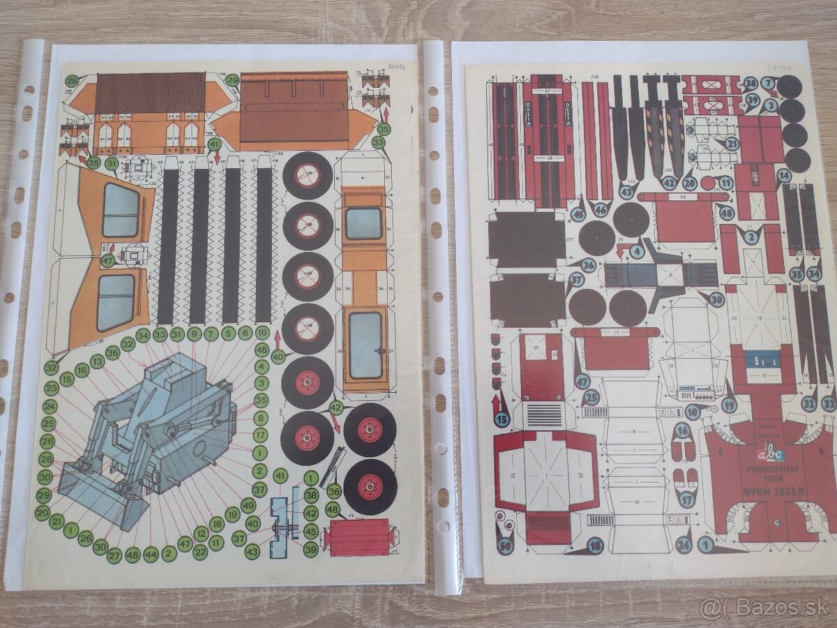 Vystrihovačky, papierové modely 1 - 3