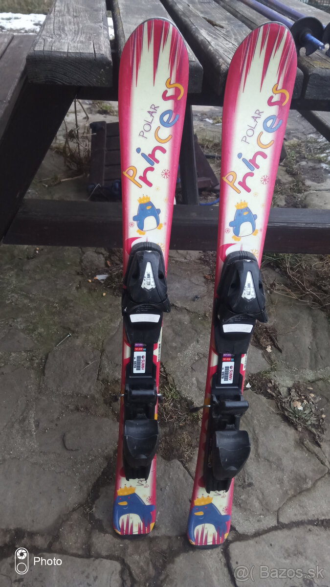 predám dievčenské detské lyže 90 cm - 3