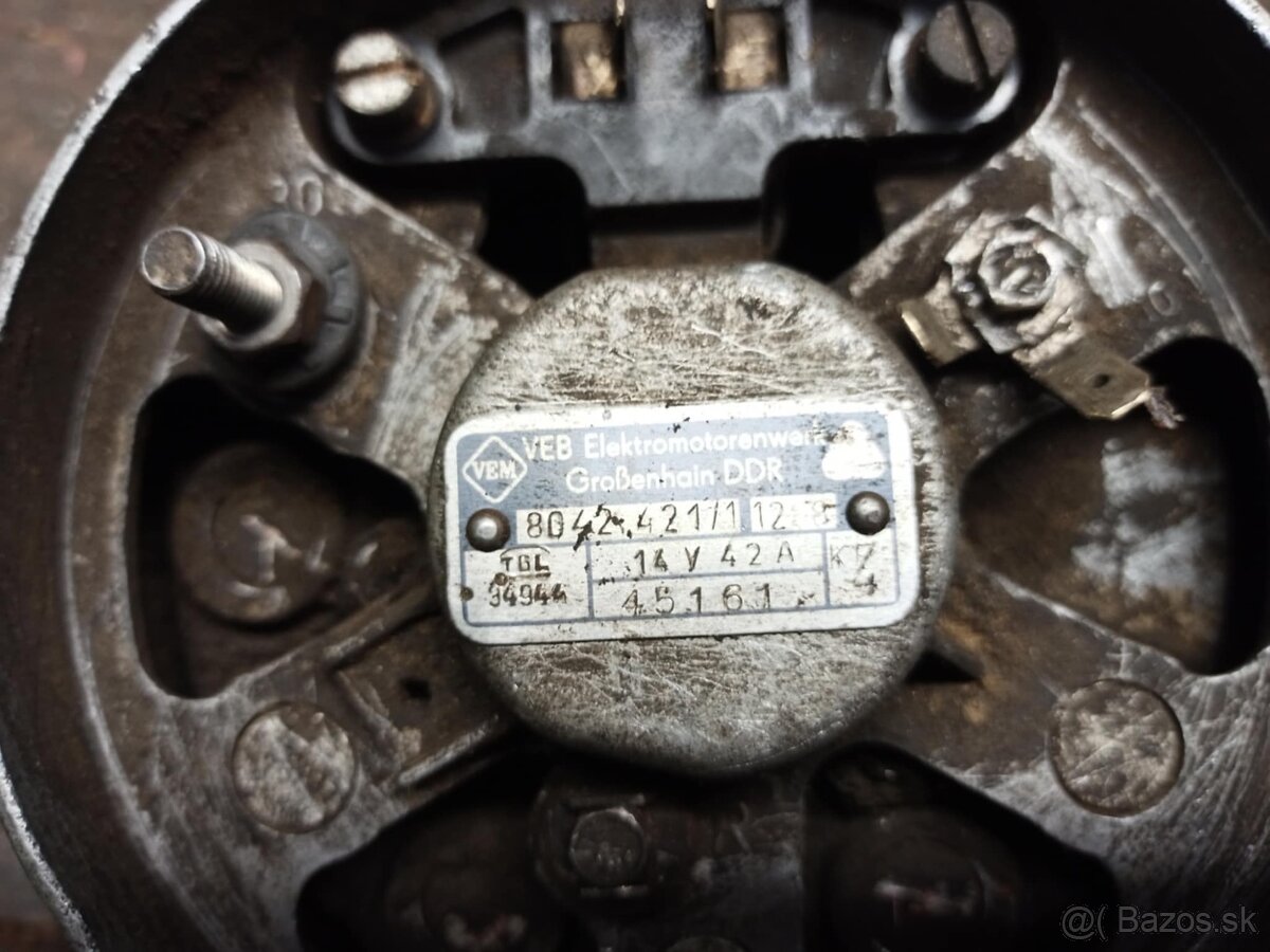 Alternátor IFA 14V 42 A - 3