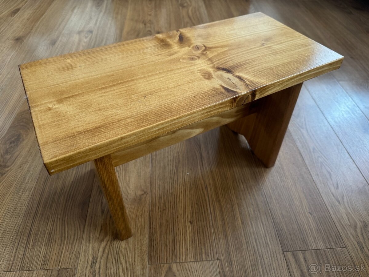 Drevený stolček, stolcek na sedenie - 3