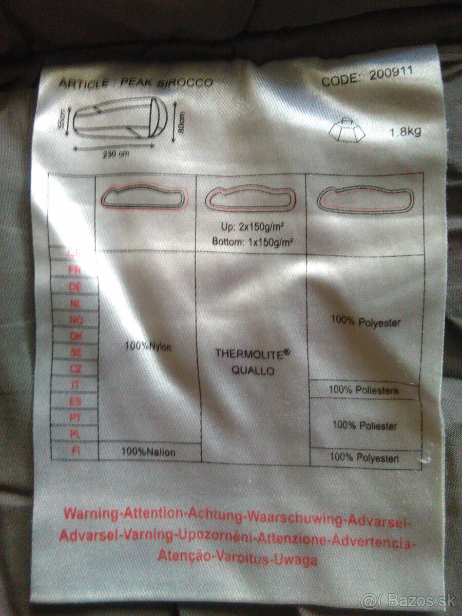 Spací vak COLEMAN Peak Sirocco - 3