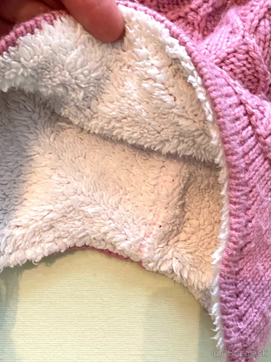 Pletená čiapka s brmbolcom, 57 cm - 3