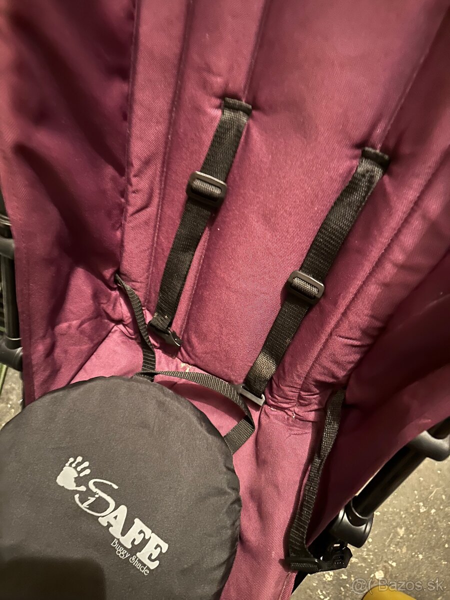 Skladací kočík Red Kite - vínovočervený - 3