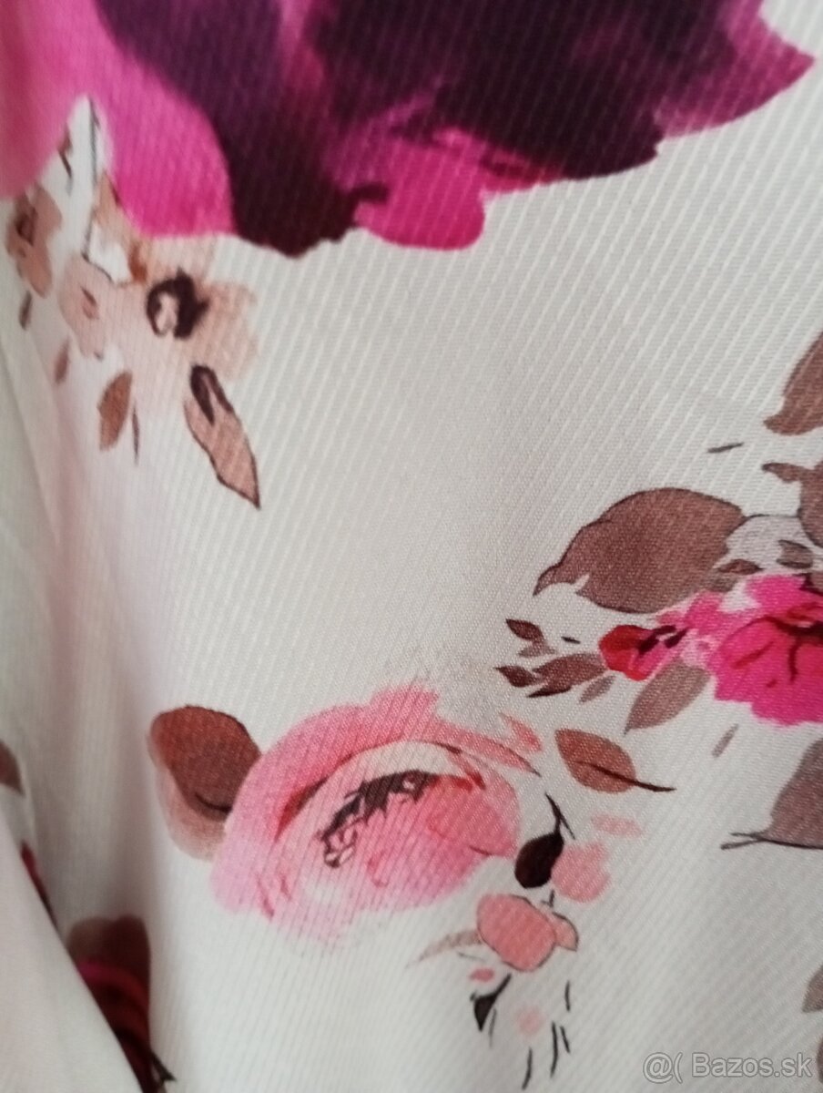 Dámske šaty kvetinové dlhý rukáv dlhé xxxl - 3