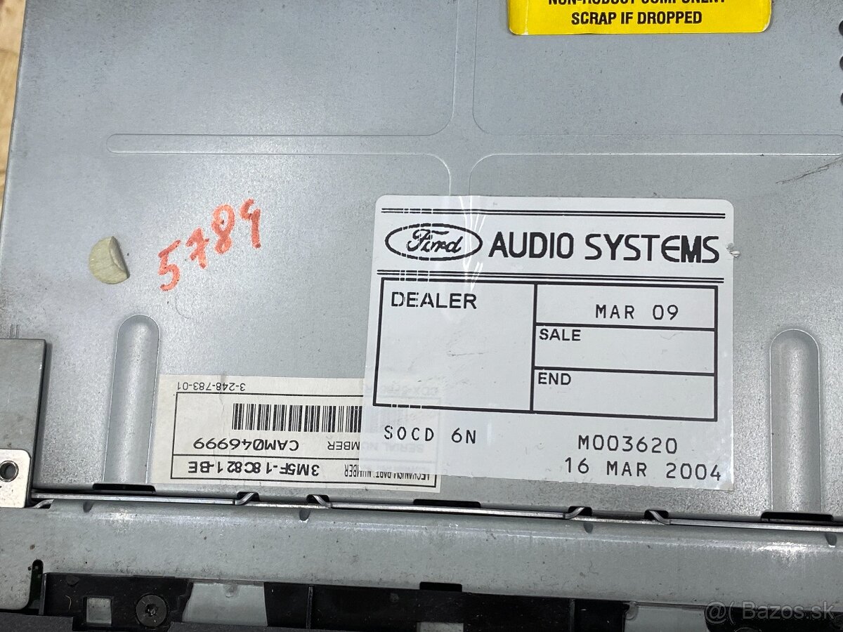 autorádio Ford Sony - 3