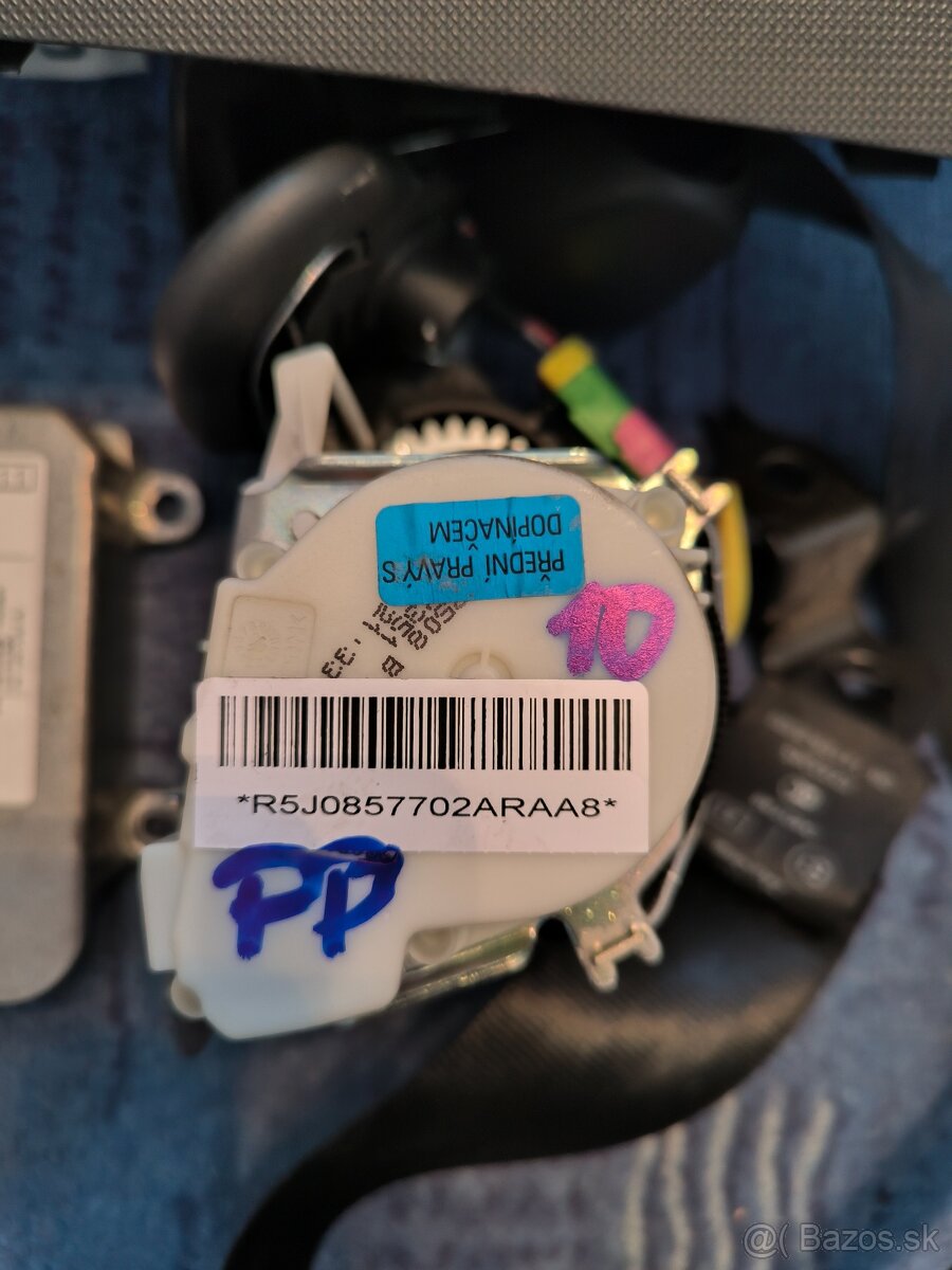 Sada airbag Škoda fabia 2 , 5J předfacelift, Roomster. - 3