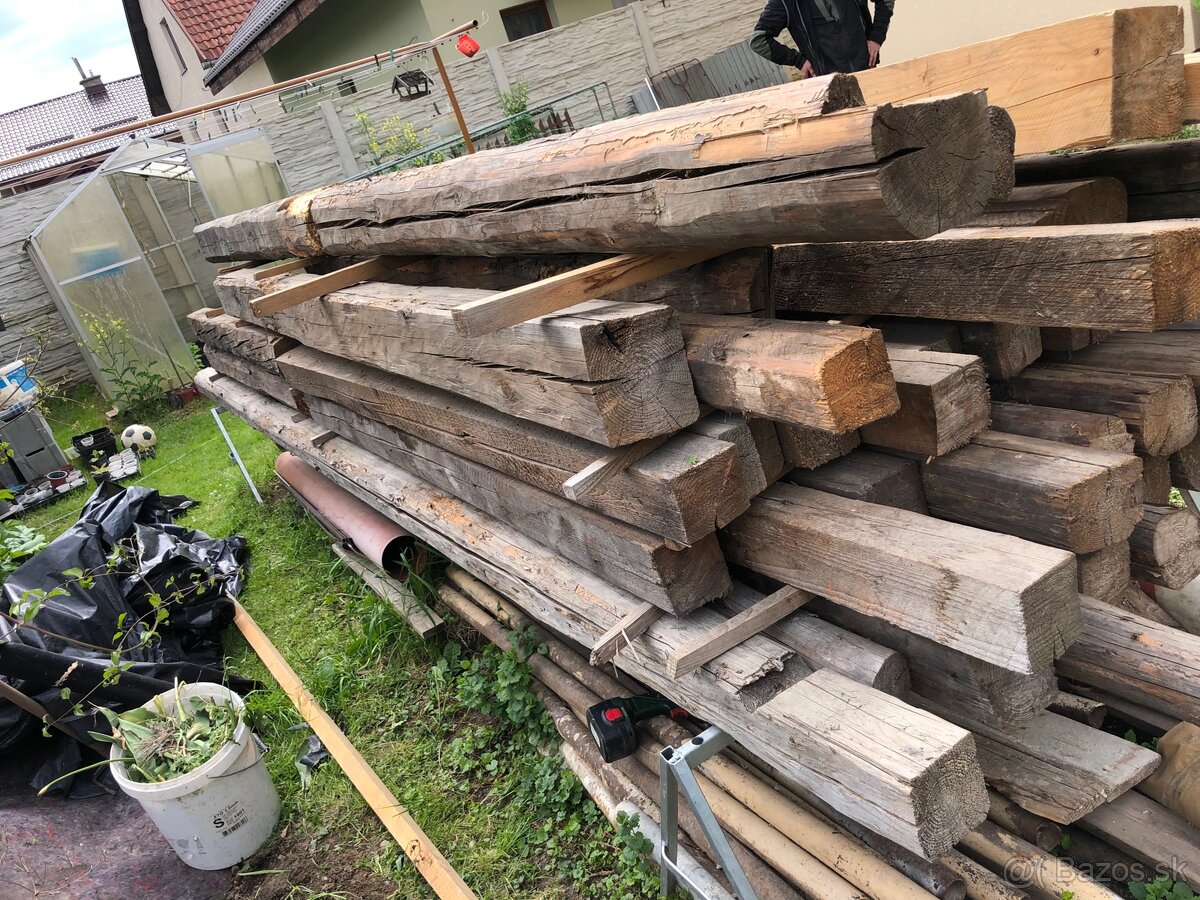 Krov, drevo, Krokvy 80 r. Rôzne dĺžky - 3