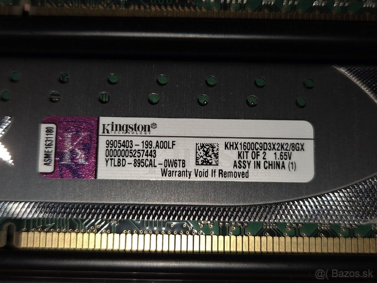 Ram 16GB kingston hyperx ddr3 - 3