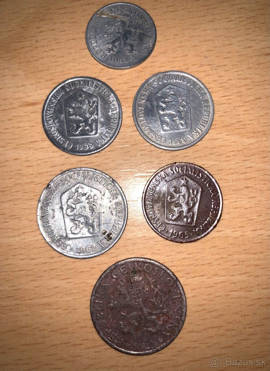 Staré mince – Československá socialistická republika - 3